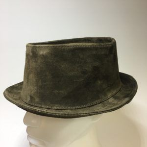 Green Suede Tall Pork Pie Hat | The Hattic