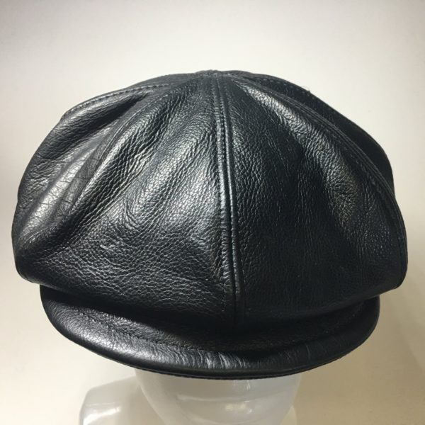 Custom 8 Piece Leather Cap Italian Aniline Leather