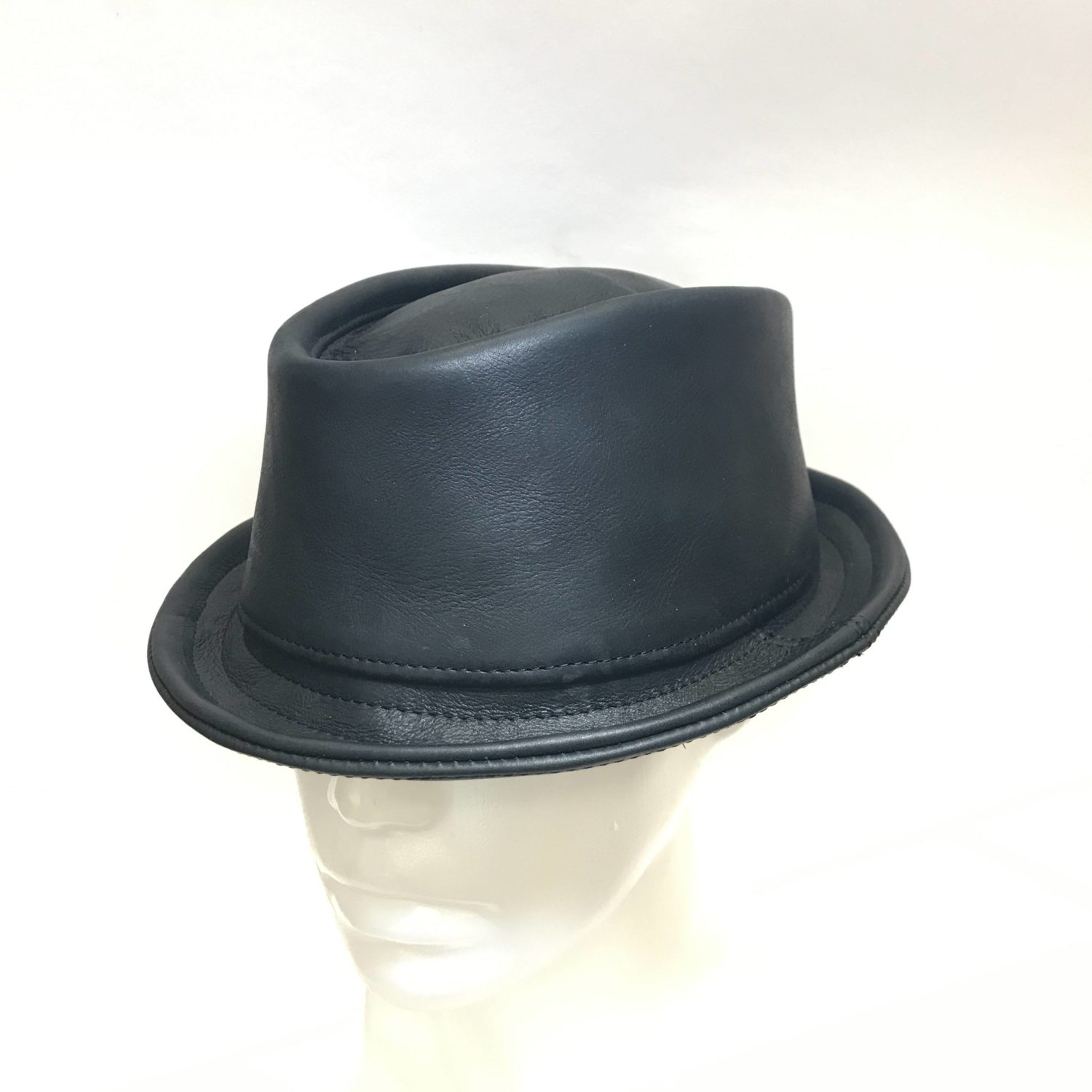 Custom Pinch Trilby Bare - Matte Leather