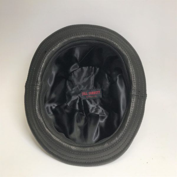 Custom Snatch Fedora Premium Black Leather