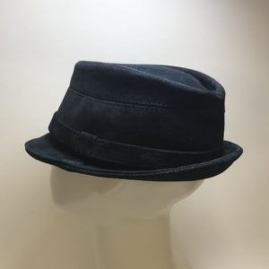 Blue Suede Lower Crown Trilby By The Hattic