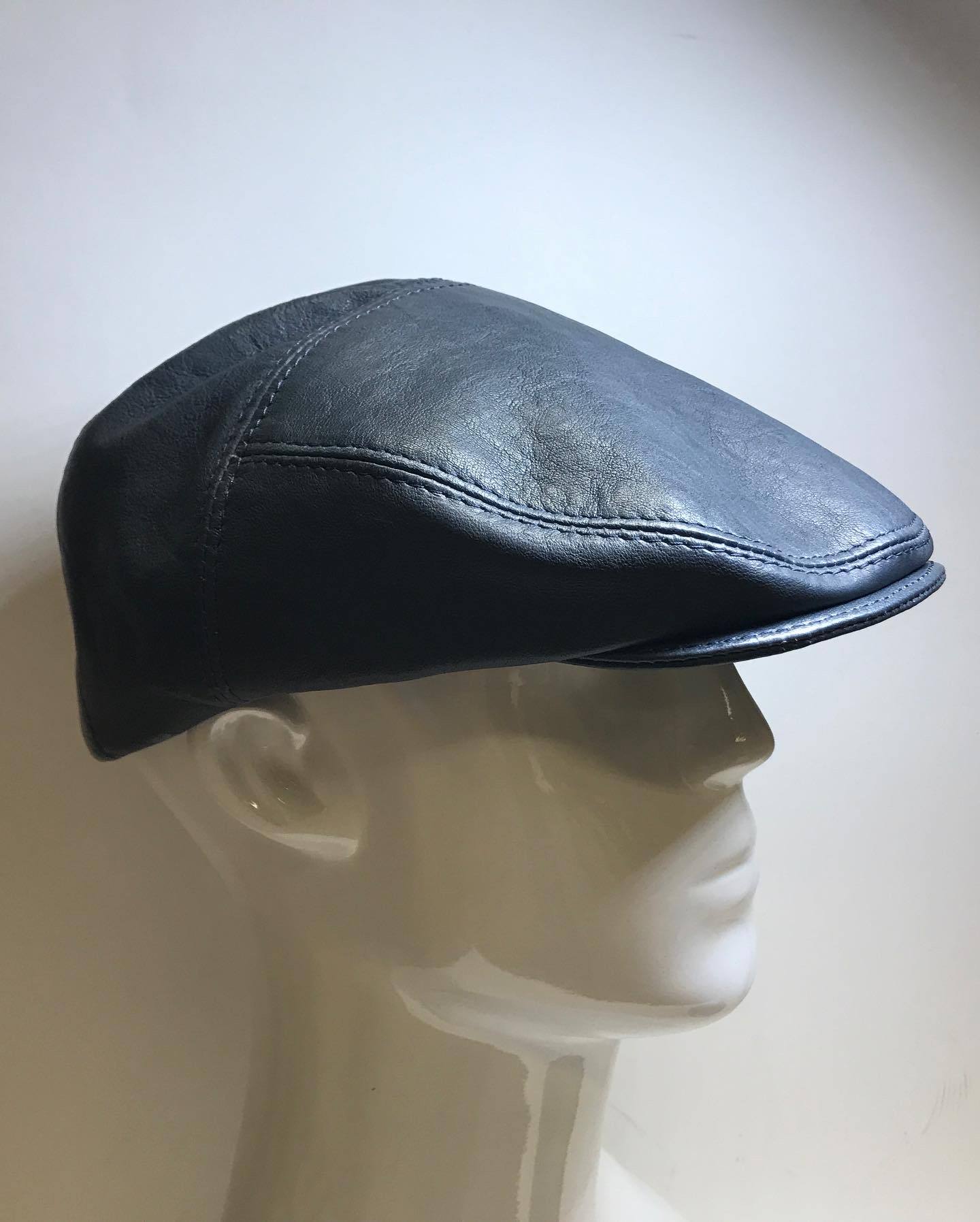 Custom 6 piece cap vegetable tanned leather