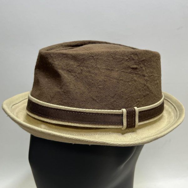 The Hattic Brown Linen Trilby