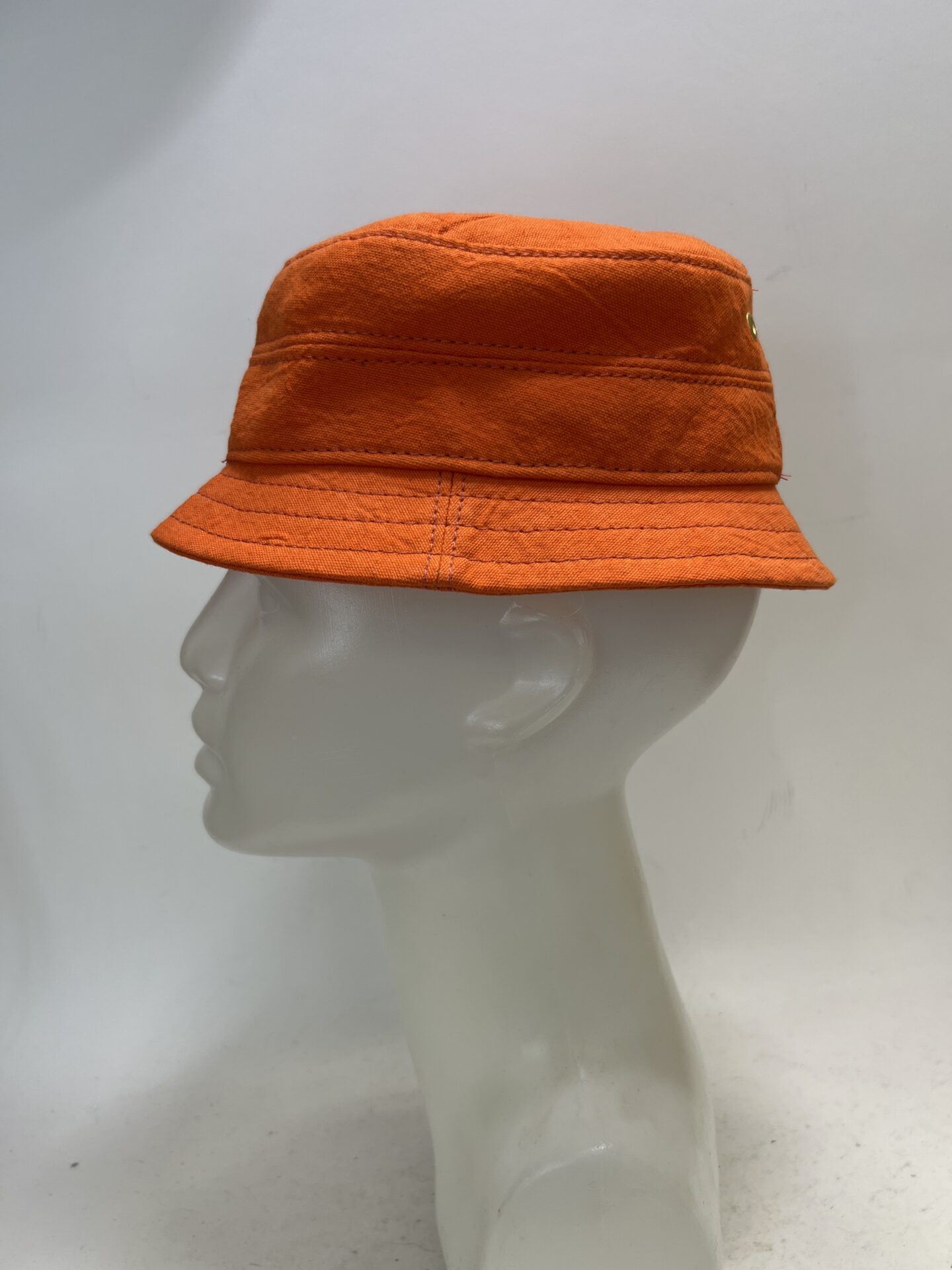 Bucket Hat In Orange Canvas