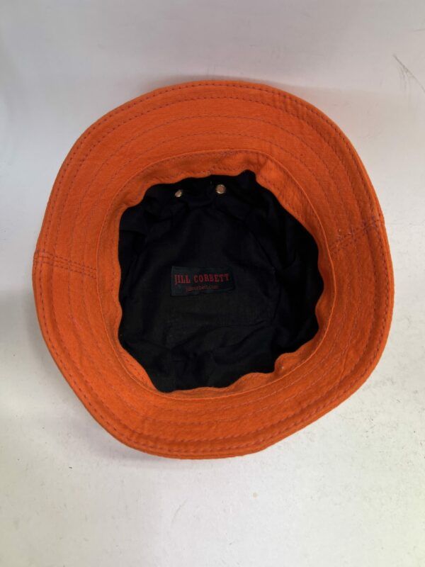 Bucket Hat In Orange Canvas