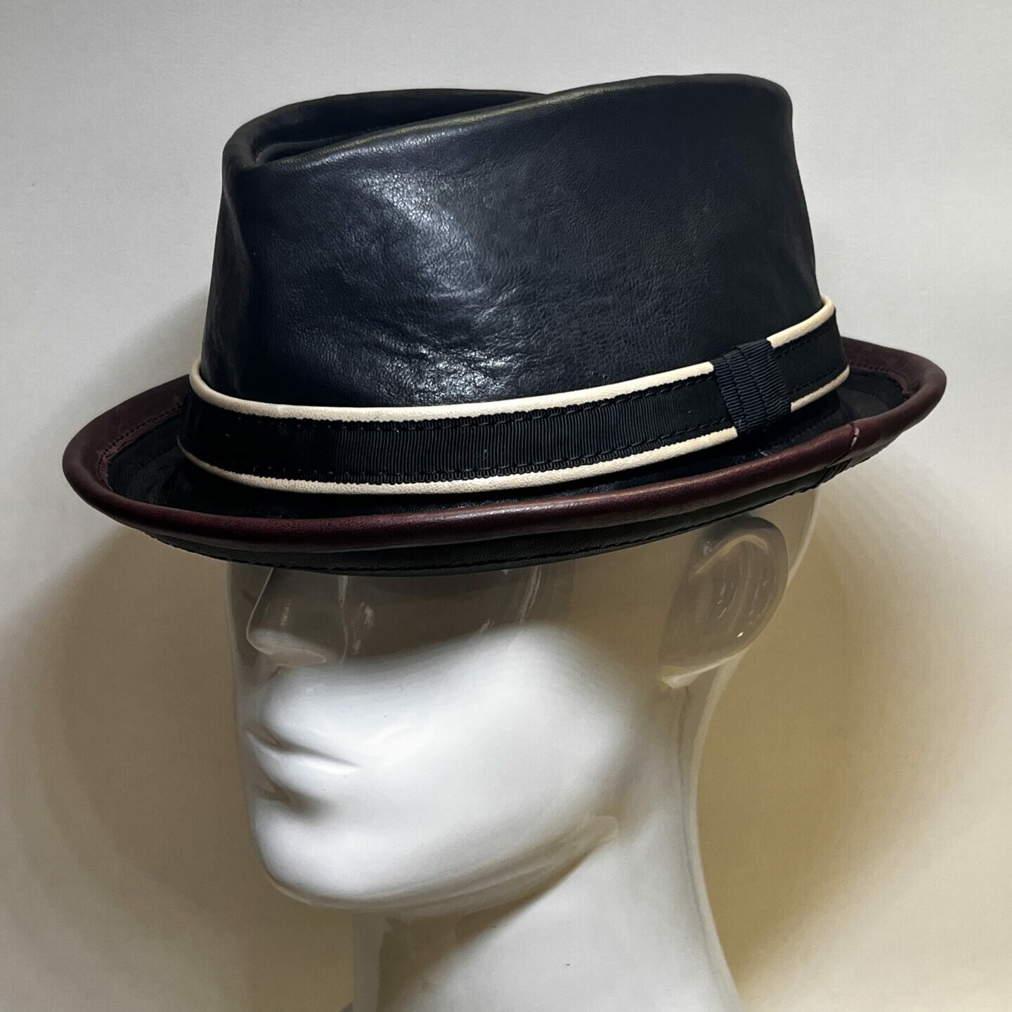 Leather Pinch Trilby Hat | The Hattic